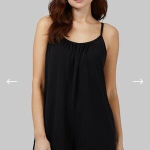 Women's Black Lightweight Romper